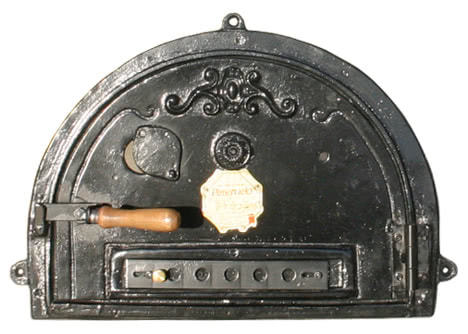 Puerta de horno de leña de Pereruela con termómetro - Alfarería Escolástica