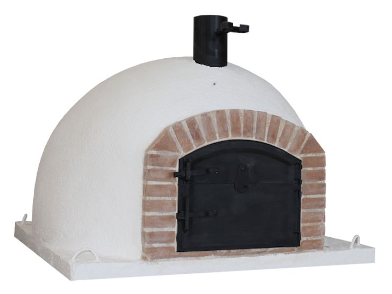 Horno de Leña modular de 80cm con frontal de ladrillo